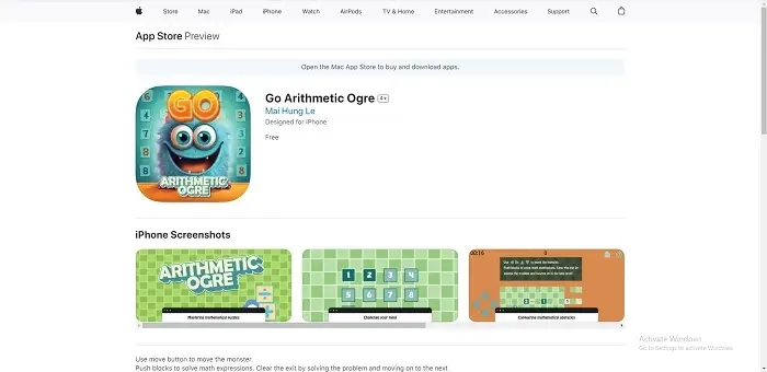 Tải Go Arithmetic Ogre app go88 ios